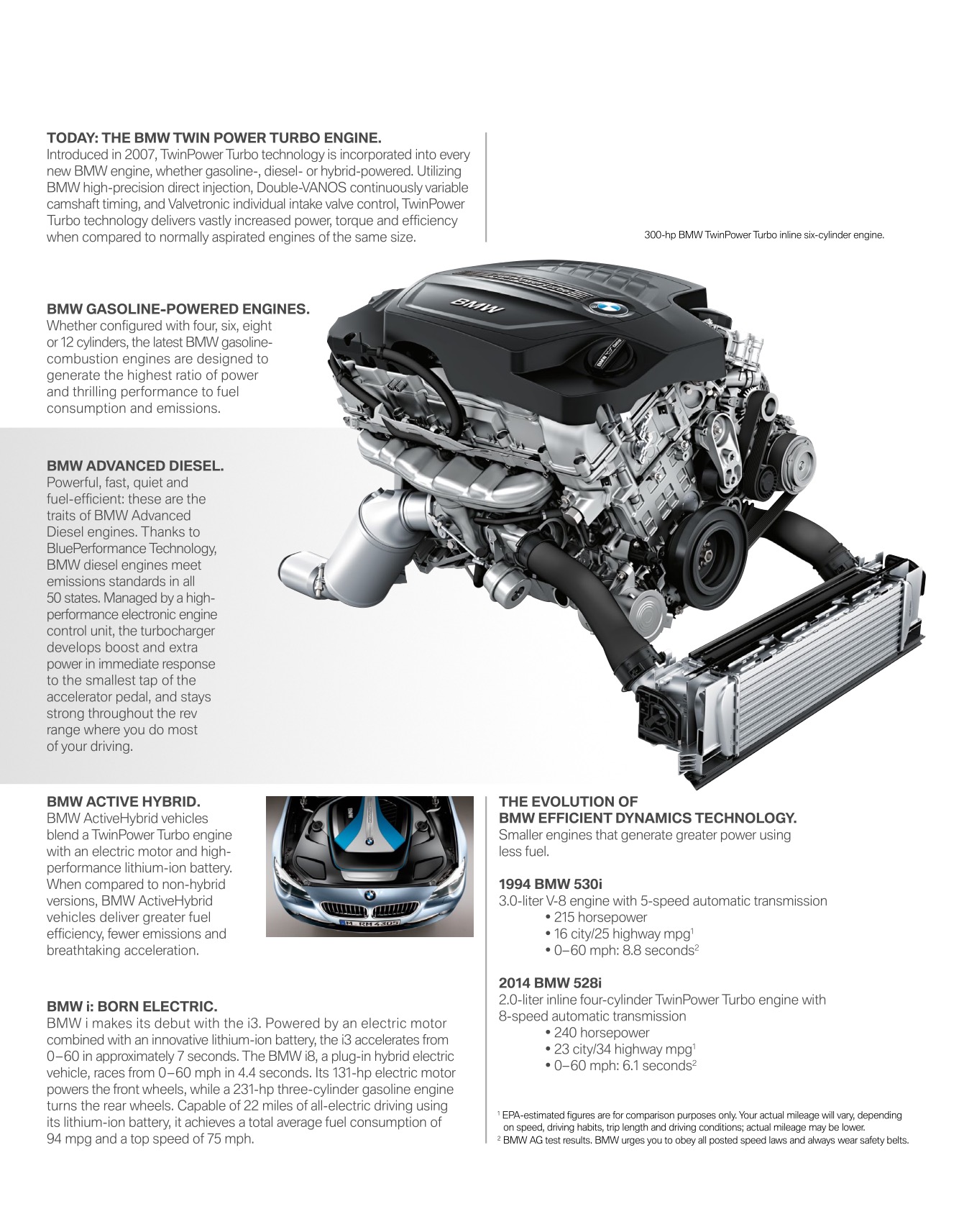 2014 BMW 3-Series Sedan Brochure Page 2
